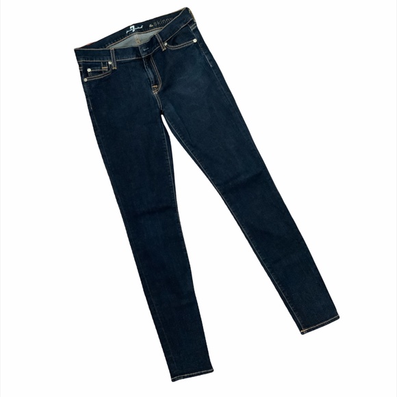 7 For All Mankind Denim - 7 For All Mankind The Skinny Midrise Jeans Size 28